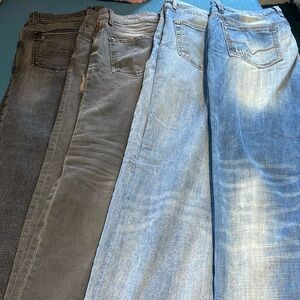 4 Jeans for Men size 34/34 one of them is Levis